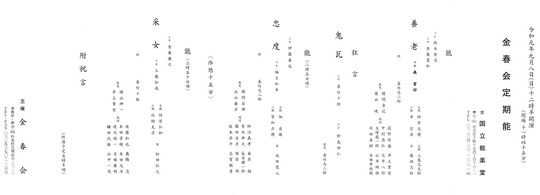 2019年8月 - 能楽金春流情報サイト金春ニュース